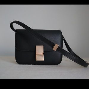 Calfskin Leather Box Bag